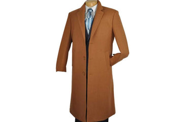 Men's Cashmere and Wool Overcoat