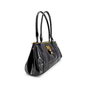 Pecan Lock East West Vintage Shoulder Bag