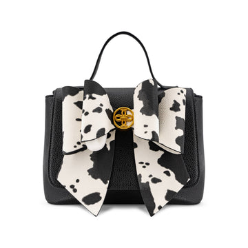 Saddle Bow Western Crossbody Bag: Brown