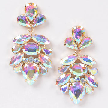 Multi Stone Party Earrings
