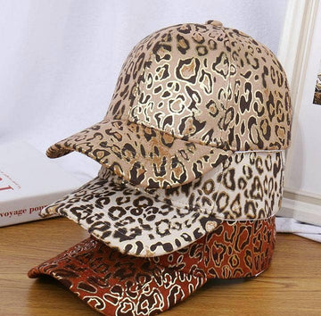Gilt Leopard Print Baseball Cap