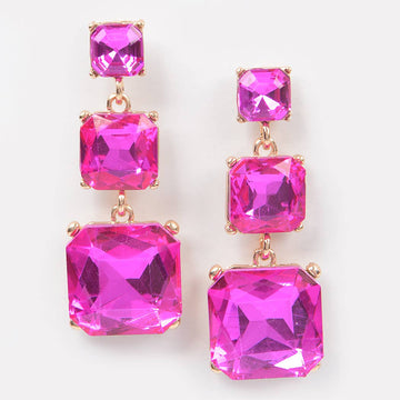 Vintage Rhinestone Dangle Earring